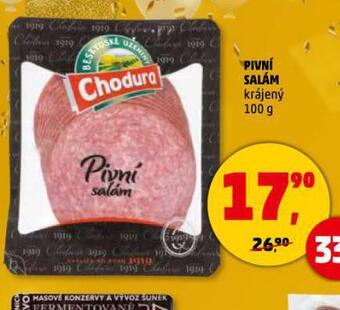 Penny Market Pivní salám nabídka