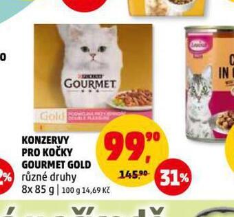 Penny Market Gourmet gold konzervy pro kočky nabídka