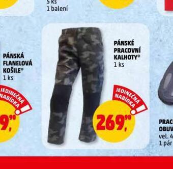 Penny Market Pánské pracovní kalhoty nabídka