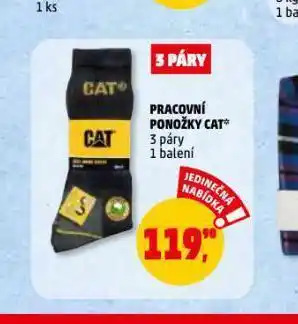 Penny Market Cat pracovní ponožky nabídka