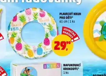 Penny Market Plavecký kruh pro děti nabídka