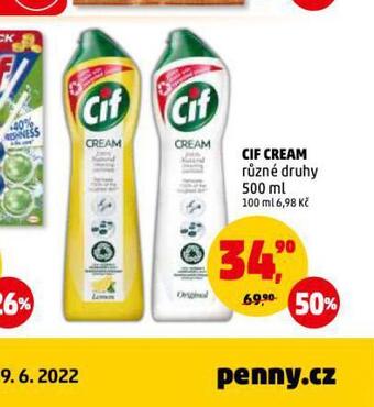 Penny Market Cif cream nabídka