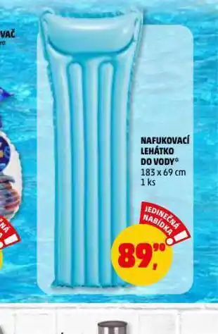 Nafukovací lehátko do vody