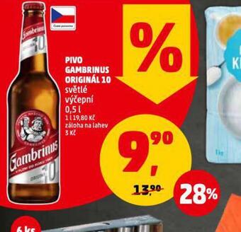 Pivo gambrinus originál 10