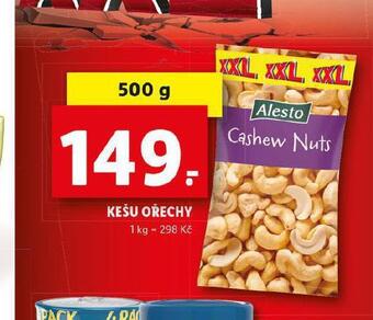 Lidl Kešu ořechy nabídka
