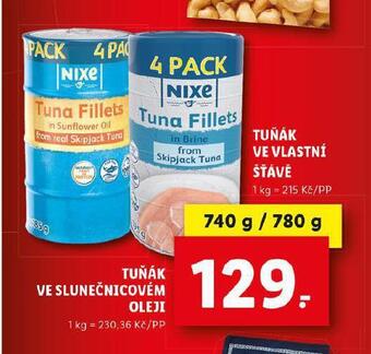 Lidl Tuňák ve slunečnicovém oleji nabídka