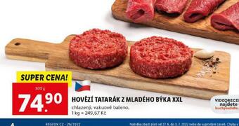 Lidl Hovězí tatarák z mladého býka nabídka