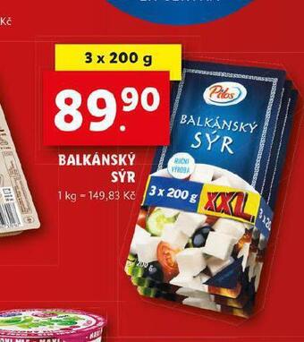 Lidl Balkánský sýr nabídka