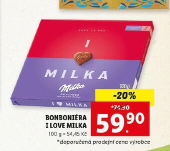Lidl Bonboniéra i love milka nabídka