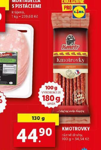 Lidl Kmotrovky nabídka