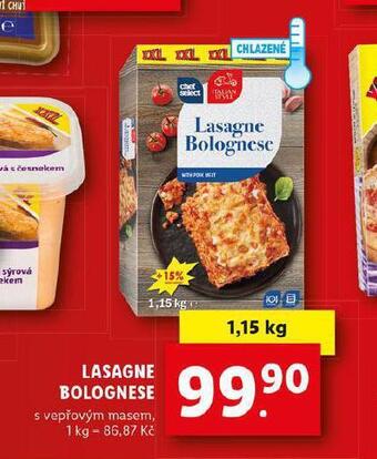 Lidl Lasagne bolognese nabídka