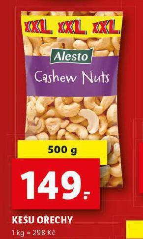 Lidl Kešu ořechy nabídka