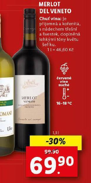 Lidl Merlot del veneto nabídka