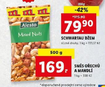 Lidl Směs ořechů a mandlí nabídka