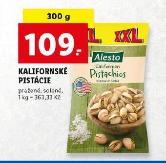 Lidl Kalifornské pistácie nabídka