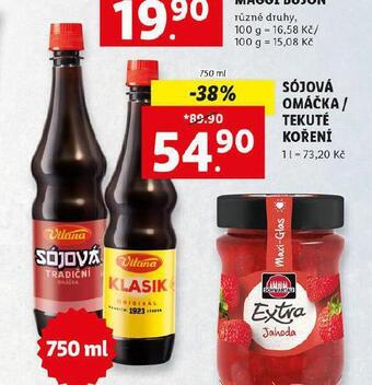 Lidl Tekuté koření nabídka