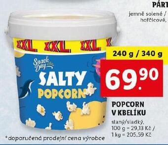 Lidl Popcorn v kbelíku nabídka