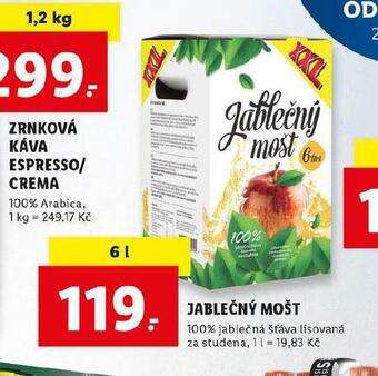 Lidl Jablečný mošt nabídka