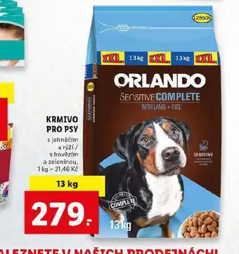 Lidl Orlando krmivo pro psy nabídka