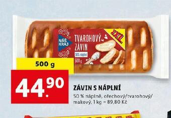 Lidl Závin s náplní nabídka