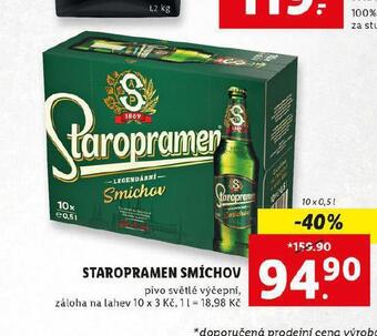 Lidl Pivo staropramen nabídka
