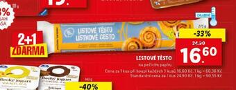 Lidl Listové těsto nabídka