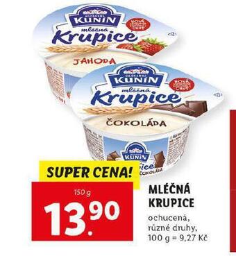Lidl Mléčná krupice nabídka