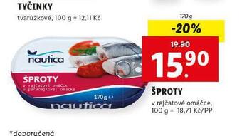 Lidl Šproty nabídka