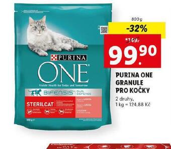 Lidl Purina one granule pro kočky nabídka