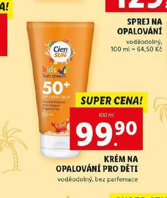 Lidl Krém na opalování nabídka