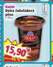 Norma Kunín dolce čokoládová pěna nabídka