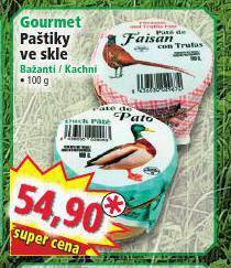 Norma Gourmet paštiky ve skle nabídka