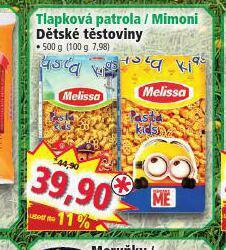 Norma Dětské těstoviny nabídka