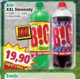 Norma Big! limonády nabídka