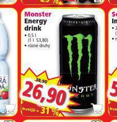 Norma Monster energy drink nabídka