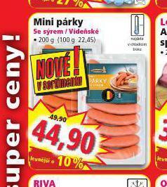 Norma Mini párky nabídka