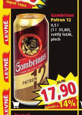 Norma Pivo gambrinus nabídka