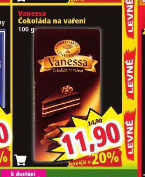 Norma Vanessa čokoláda na vaření nabídka