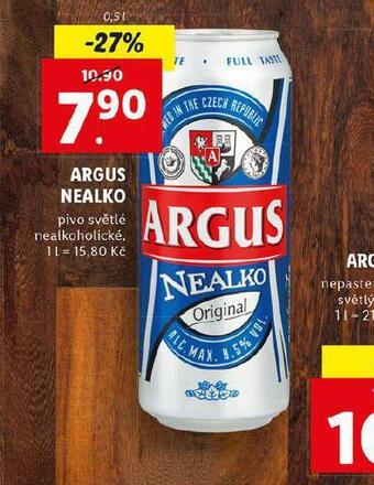 Lidl Argus nealkoholické pivo nabídka
