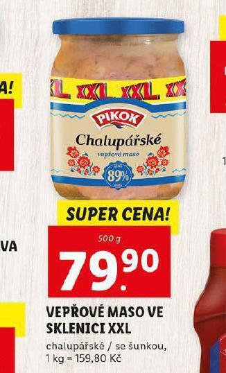 Lidl Vepřové maso ve sklenici nabídka