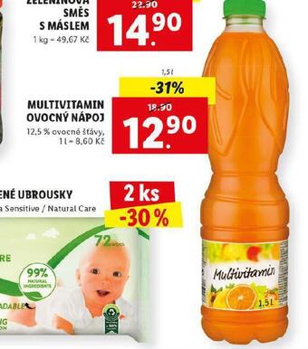 Lidl Multivitamin ovocný nápoj nabídka