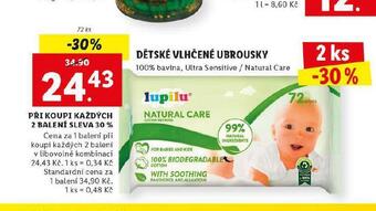 Lidl Dětské vlhčené ubrousky nabídka
