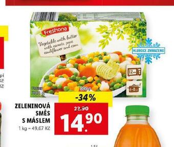 Lidl Zeleninová směs s máslem nabídka