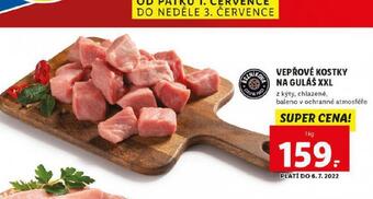 Lidl Vepřové kostky na guláš nabídka