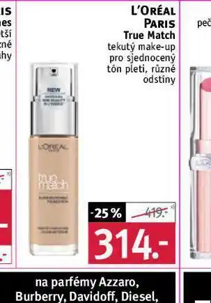Rossmann L'oréal tekutý make-up nabídka