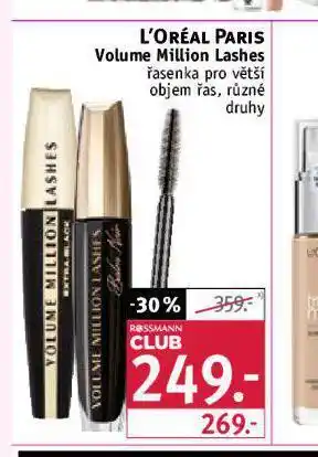 Rossmann L'oréal řasenka nabídka