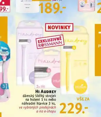 Rossmann Hi audrey strojek na holení nabídka
