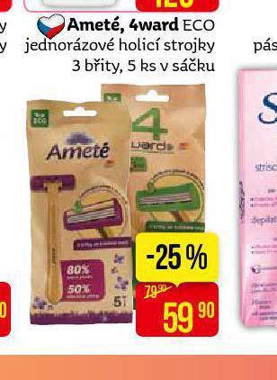 Ameté, 4ward jednorázové holicí strojky