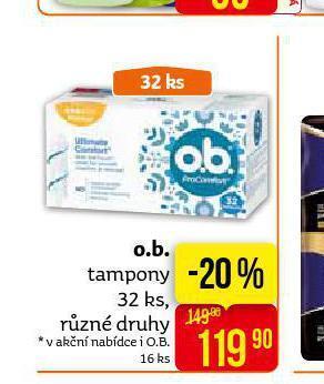 Teta O.b. tampony nabídka