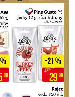 Teta Fine gusto jerky nabídka